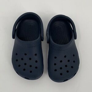 CROCs Classic clog shoe navy marine blue child boys infant baby 7
